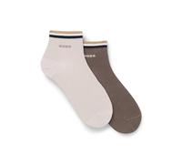BOSS Men's 2p Sh Stripe Cc 10249327 01 Short Socks, Light Beige 271, 39-42