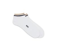 BOSS Mens 2P SH Stripe CC Two-pack of short-length socks with signature stripe