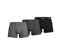 BOSS Men's 3-Pack Cotton Boxer Brief, Multi Grey/Charcoal/Black, S (Pack of 3)