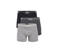 BOSS Men's 3-Pack Cotton Boxer Brief, Multi Grey/Charcoal/Black, XXL (Pack of 3)