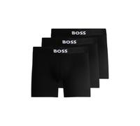BOSS Men's 3-Pack Logo Icon Boxer Brief, Black Carbon, XXL (Pack of 3)