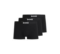 BOSS Men's 3-Pack Logo Icon Trunks, Black Carbon, S (Pack of 3)