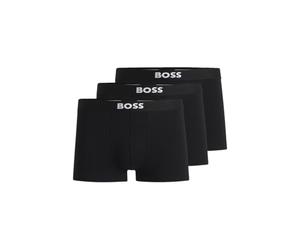 BOSS Men's 3-Pack Logo Icon Trunks, Black Carbon, S (Pack of 3)