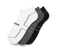 Boss Mens 3 Pack of Ankle Socks in Multi colour - Multicolour Cotton - Size UK 5.5-8