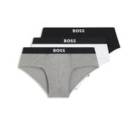 Boss Mens 3 Pack of Logo Briefs in Various - Multicolour Cotton - Size Small