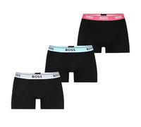 BOSS Mens 3 Pack Power Boxer Shorts Black/Black/Black XL