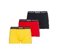 BOSS Mens 3 Pack Power Boxers Yellow/Red/Navy YELLOW RED NAVY M