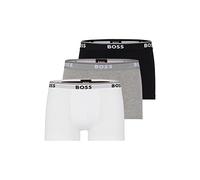 BOSS Mens 3 Pack Power Trunks Boxers Black/White/Grey XXL