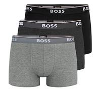 BOSS Mens 3 Pack Power Trunks Boxers Open Grey XXL