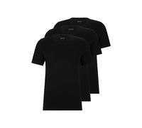 BOSS Men's 3-Pack V Neck Jersey T-Shirts Undershirt, Black, S (Pack of 3)