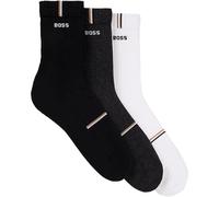 BOSS Men's 3P QS Rib Design CC Short_Socks, Open Miscellaneous960, 43-46