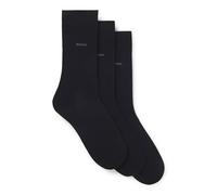BOSS Mens 3P RS Uni CC Three-pack of cotton-blend socks in a regular length