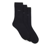 BOSS Mens 3P RS Uni CC Three-pack of cotton-blend socks in a regular length