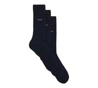BOSS for man. 50469839 3 Pair Pack of navy Standard Long Socks (47-50), Homewear, Cotton
