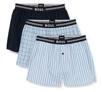 BOSS Men's 3P Woven Boxer Shorts, Open Blue465, XL (Pack of 3)