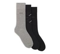 BOSS Mens 3PRS Giftset Icon CC Three-pack of regular-length socks with logos