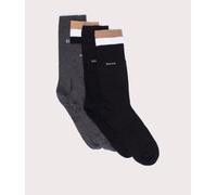BOSS Mens 4 Pack RS Iconic Socks - Colour: 001 Black - Size: 6-11 6-11