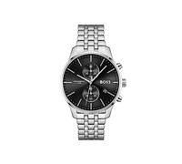 BOSS Men's 42mm Chronograph Quartz Watch Associate Collection with Stainless Steel Bracelet in Link or Mesh, Date Function, 2 Sub-Dials, 5ATM Water Resistance