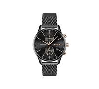 BOSS Men's 42mm Chronograph Quartz Watch Associate Collection with Stainless Steel Bracelet in Link or Mesh, Date Function, 2 Sub-Dials, 5ATM Water Resistance