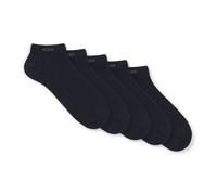 Boss Mens 5 Pack of Ankle Socks in Dark Blue Polycotton - Size UK 5.5-8