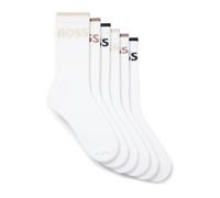 Boss 6p Qs Stripe Cc Crew Socks Mens White 9-11