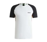 Boss Mens Active Colour Block T-ShirtL White/Black GT10649