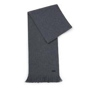 BOSS Mens Albas Raschel-knit scarf in responsible virgin wool