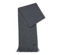 BOSS Mens Albas Raschel-knit scarf in responsible virgin wool