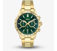 BOSS Gold-toned chronograph watch with green dial - Style ALLURE, 58108783 Assorted-Pre-Pack pcs.