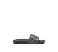 BOSS Mens Aryeh Slid Italian-Made Slides with Large Logo Detail Size 7 Grey