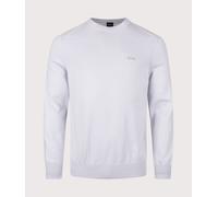 BOSS Mens Asac Crewneck Knit - Colour: 053 Light/Pastel Grey - Size: Medium