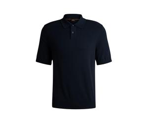 BOSS Mens Asac P Embroidered-Logo Polo Sweater in a Cotton Blend