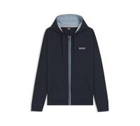 BOSS Mens Authentic Jacket H Cotton-terry zip-up hoodie with contrast details