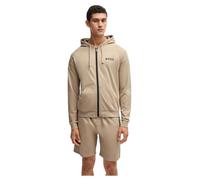 BOSS Mens Authentic Jacket H Cotton-Terry Zip-up Hoodie with Logo Print