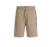 BOSS Mens Authentic Shorts Cotton-Terry Shorts with Logo Print