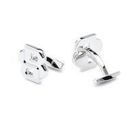 BOSS Men's B-Doubleb2-Cuf Cufflinks, Silver40, One Size