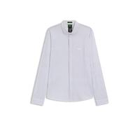 BOSS Men's B EXCURSE Regular Fit Knitted Cotton Pique Shirt, 101Natural, M