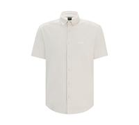 BOSS Mens B Motion Regular-fit Shirt in Knitted Wrinkle-Resistant Cotton