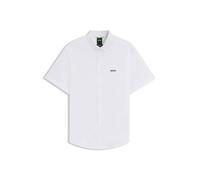 BOSS Mens B Motion S Regular-fit Shirt in Dynamic Cotton Jersey White