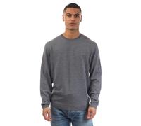Boss Mens Bagritte-E Extra-Fine Merino Wool Sweatshirt - Grey - XL - Grey - 100% Virgin Wool