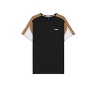 BOSS Cotton-blend pyjama T-shirt with contrast panels - Style Balance T-Shirt RN, 50545931 Black XL