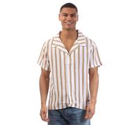 Boss Mens Beach Shirt in Natural viscose - Size Medium