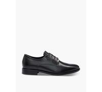 BOSS Mens Colby Derb Leather Derby Shoes with Signature Trims Size Black