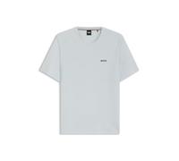 BOSS Mens Bodywear Waffle T-Shirt with Structured Open Blue 499 M