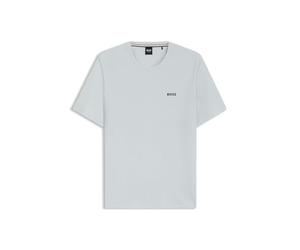 BOSS Mens Bodywear Waffle T-Shirt with Structured Open Blue 499 XL