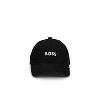 BOSS Men's Bold Center Logo Twill Cap Baseball, Black Grease, One Size