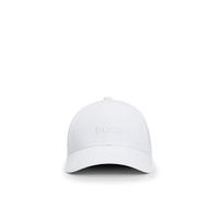 BOSS Men's Bold Center Logo Twill Cap Baseball, Blank White, One Size