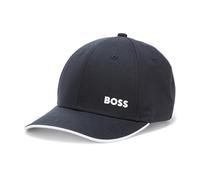BOSS Mens Bold Logo Cotton Twill Cap, Pitch Black, One Size
