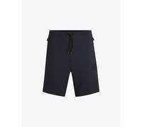 Boss Mens Boss Brand-Patch Straight-Leg Cotton-Blend Shorts Dark Blue L