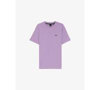 Boss Mens Boss Brand-Print Regular-Fit Stretch-Cotton T-Shirt Light/Pastel Purple XL